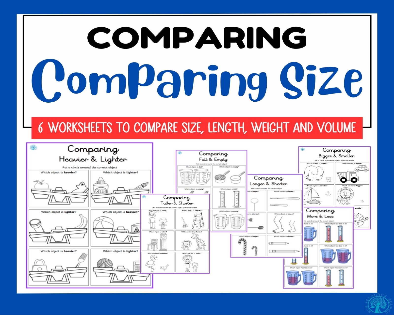 Comparing Size, length, weight and volume