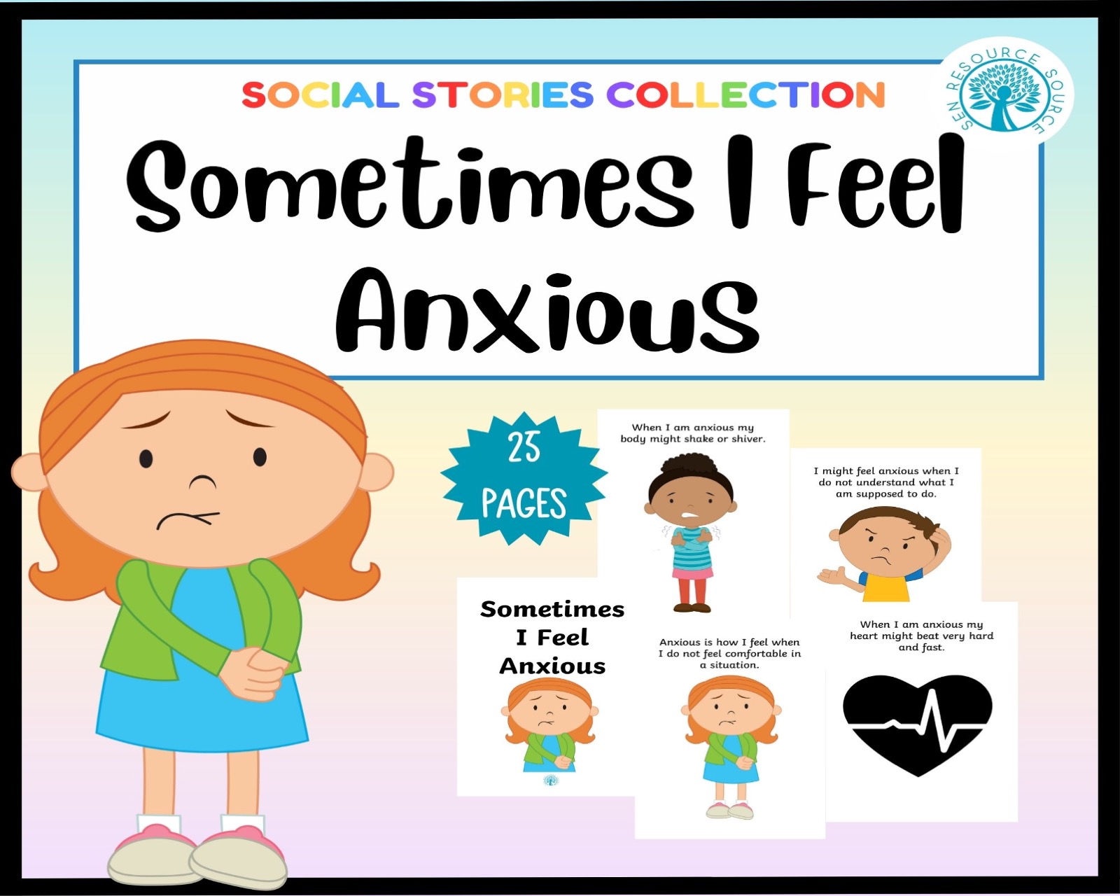 Sometimes I Feel Anxious Social Story