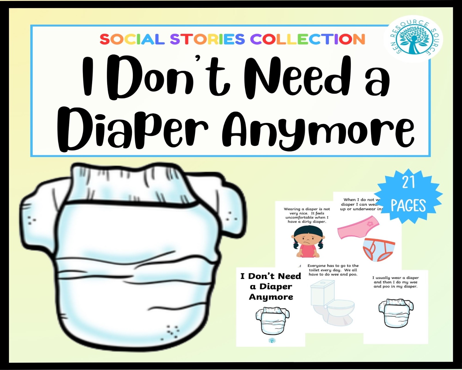 I Don’t Need a Diaper Anymore Social Story