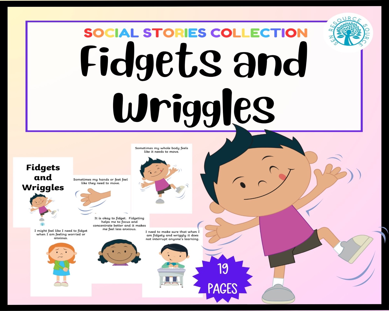 Fidgets and Wriggles Social Story