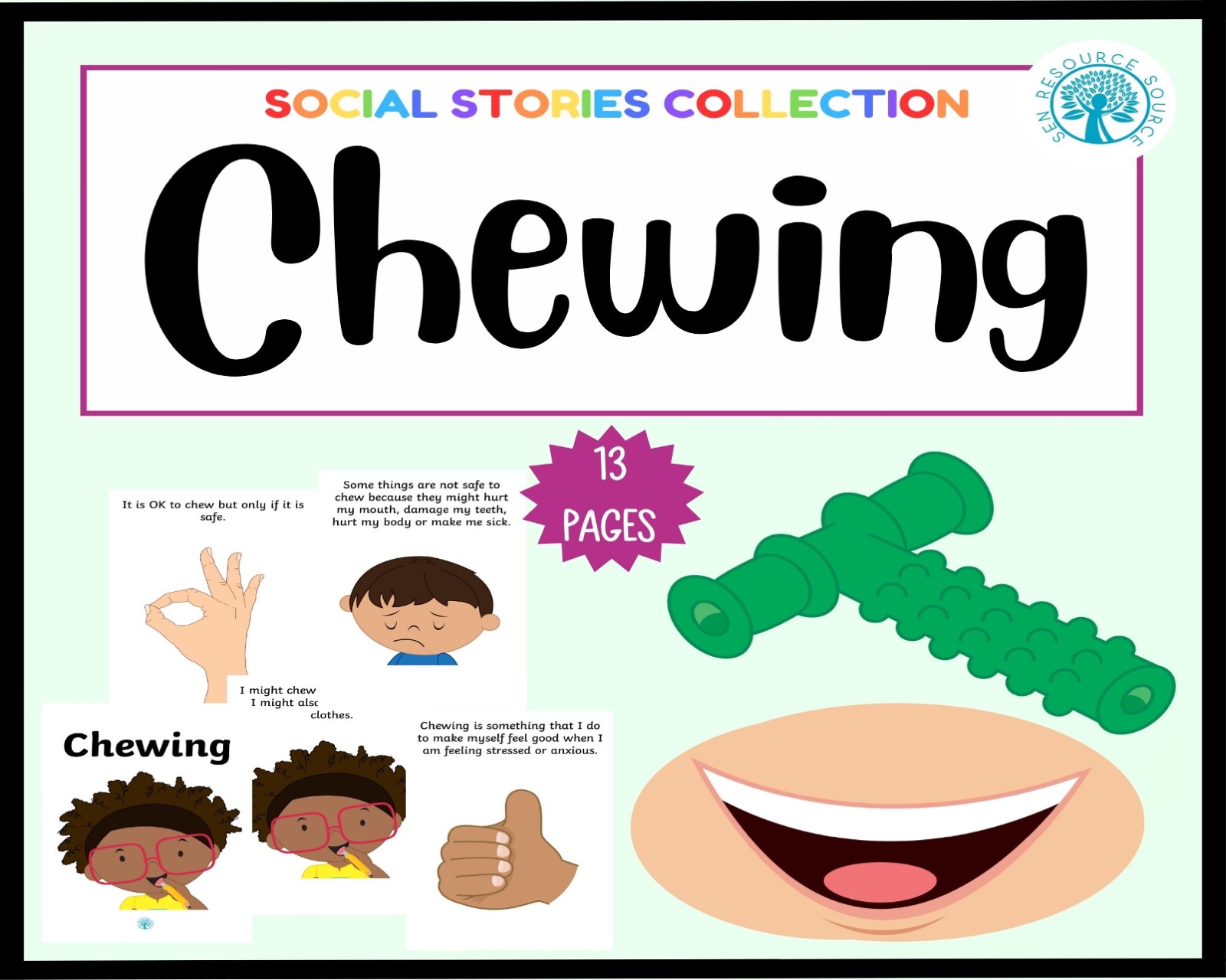 Chewing Social Story