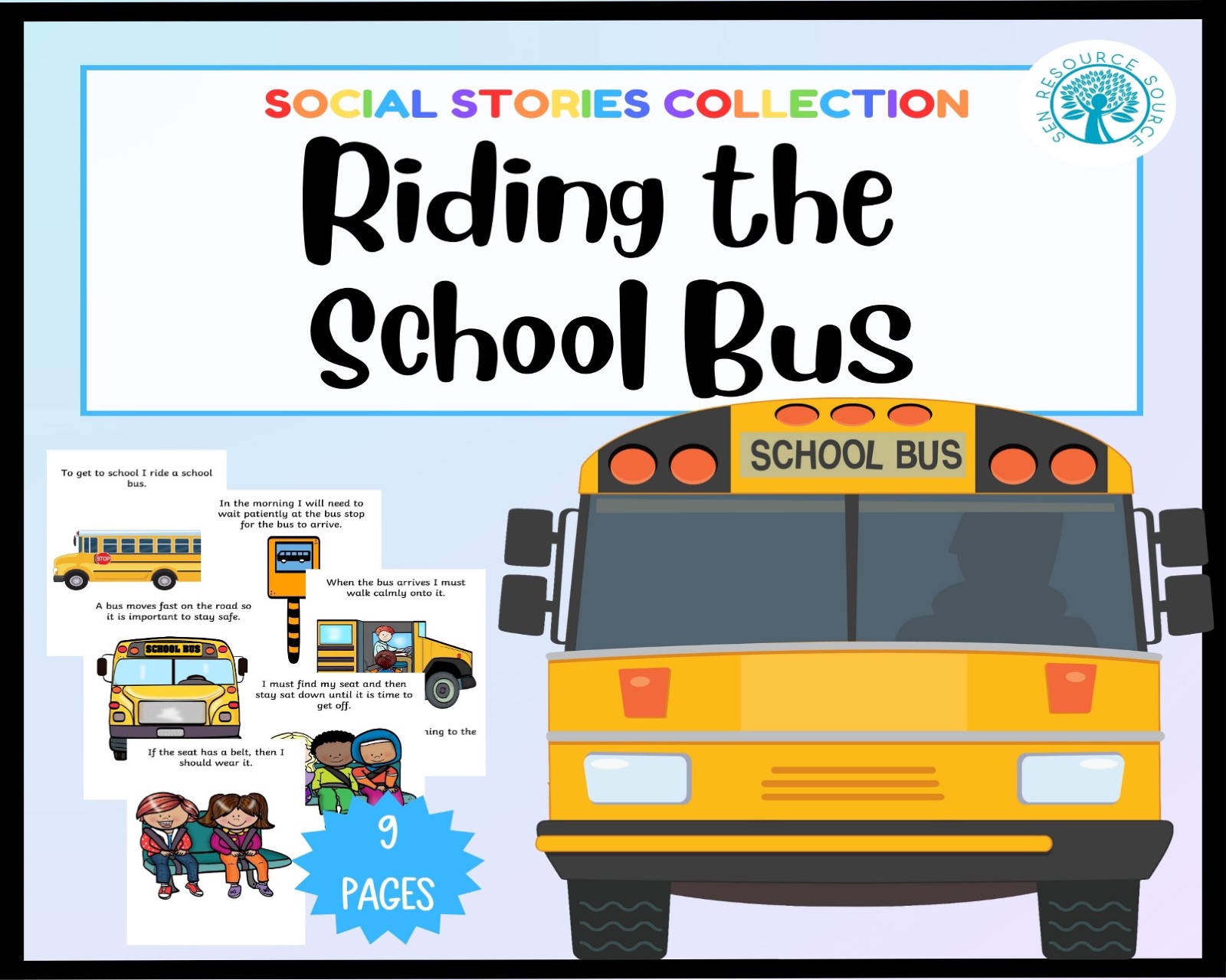 Riding the Bus to School Social Story