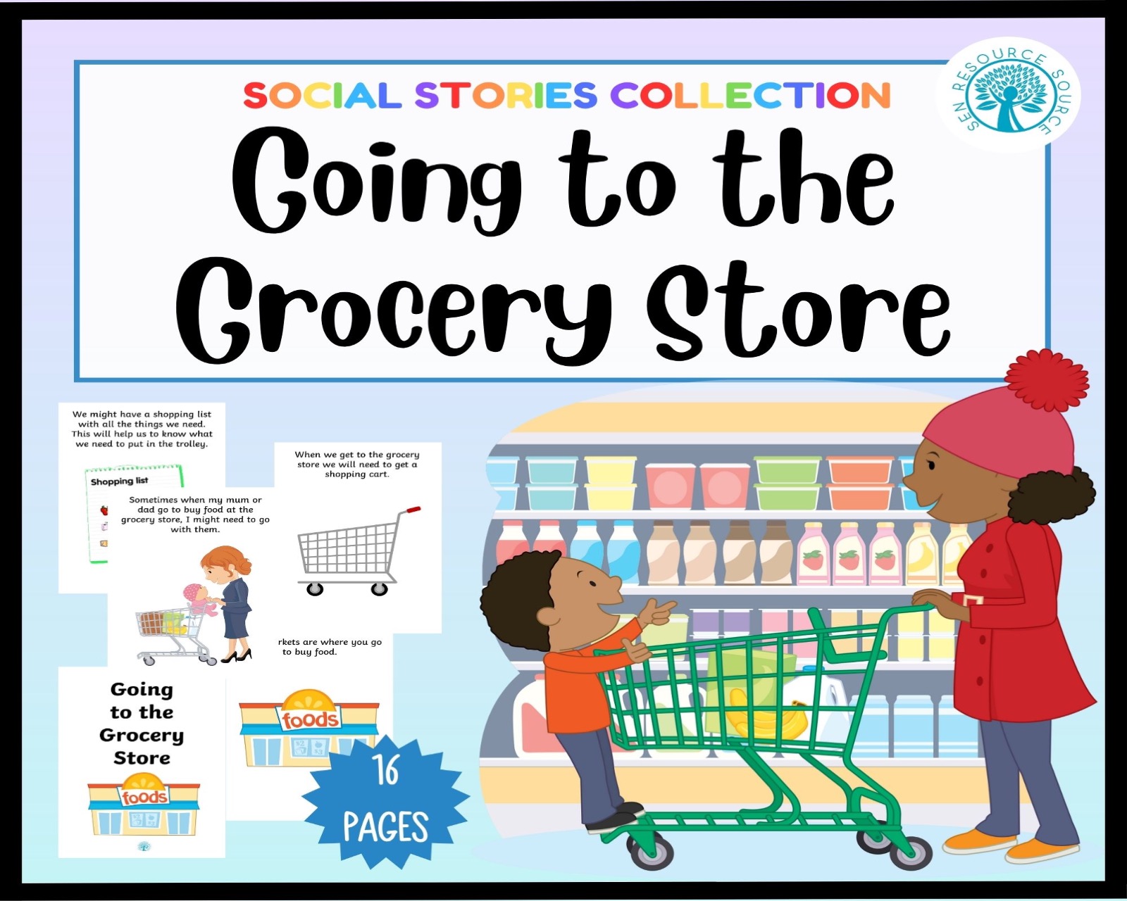 Going to the Grocery Store Social Story