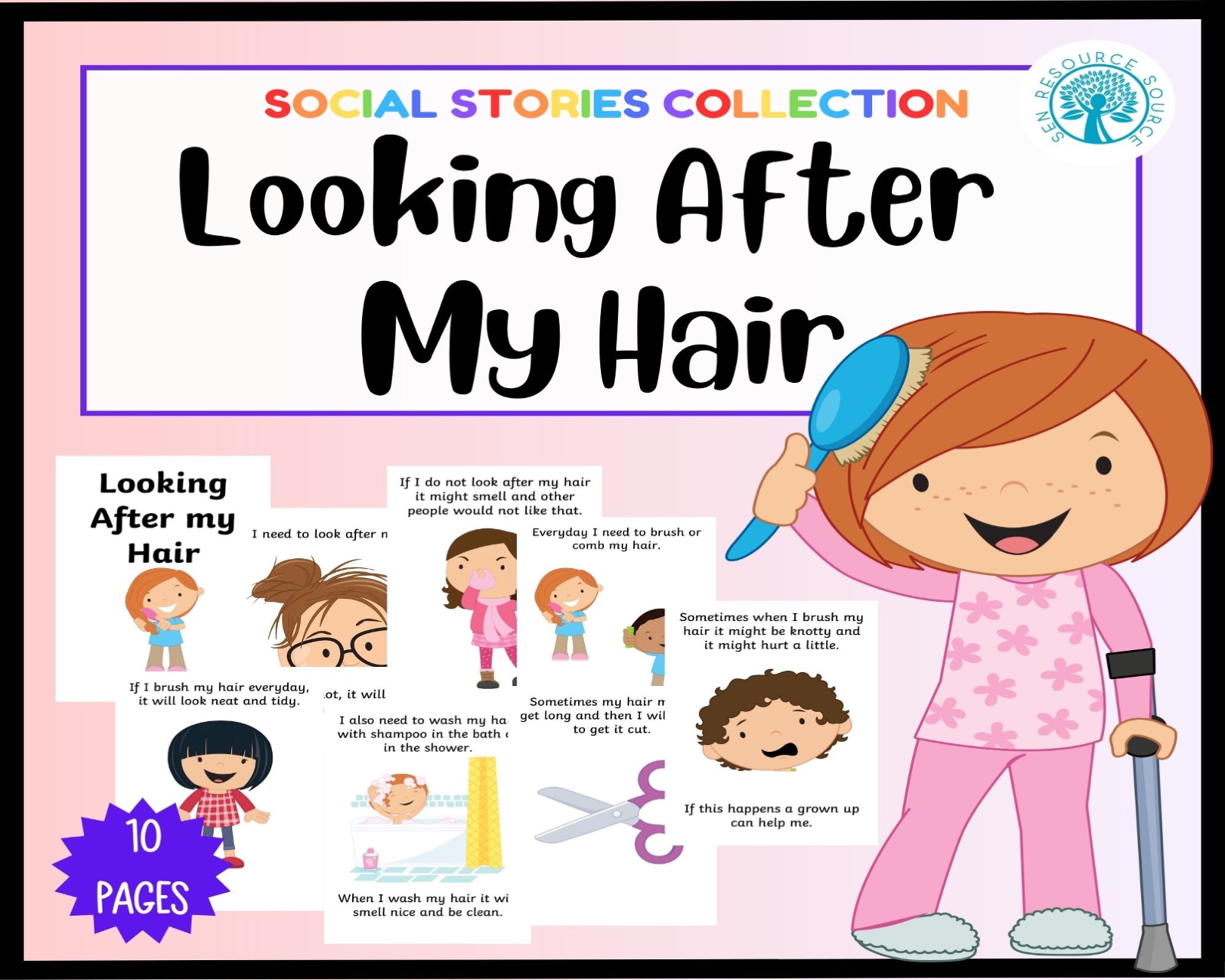 Looking After My Hair Social Story