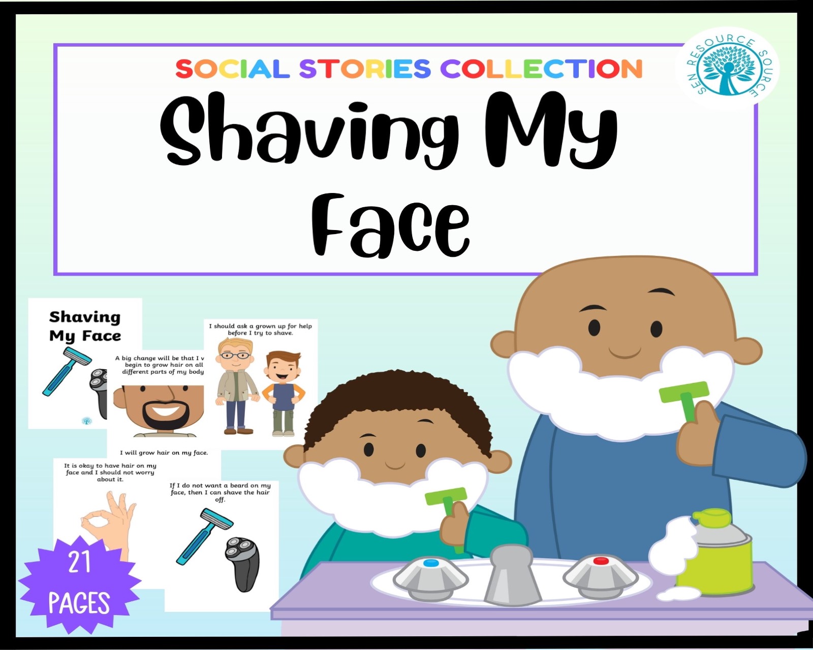 Shaving My Face Social Story