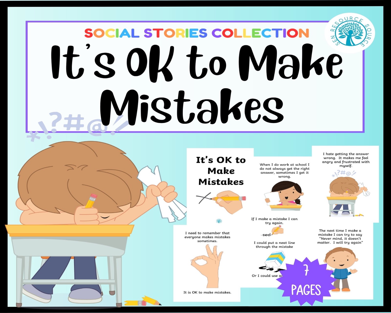 It's OK to make a mistake social story