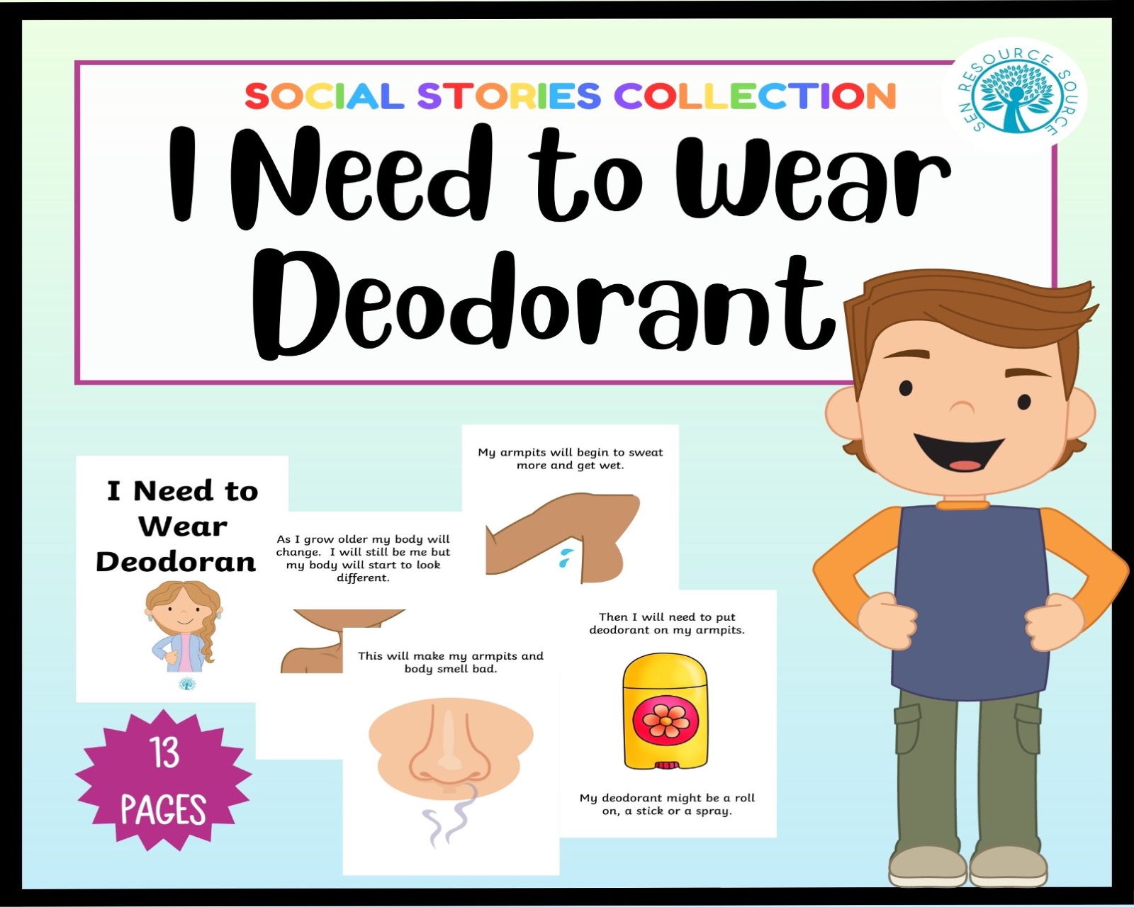 Using Deodorant Social Story