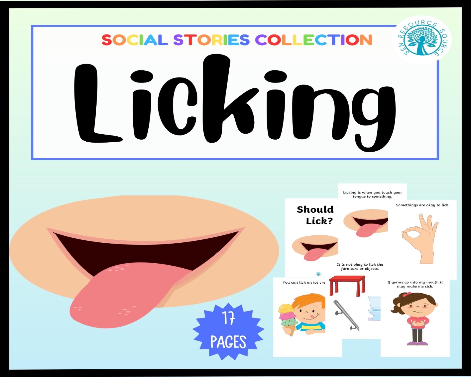 Should I Lick? Social Story