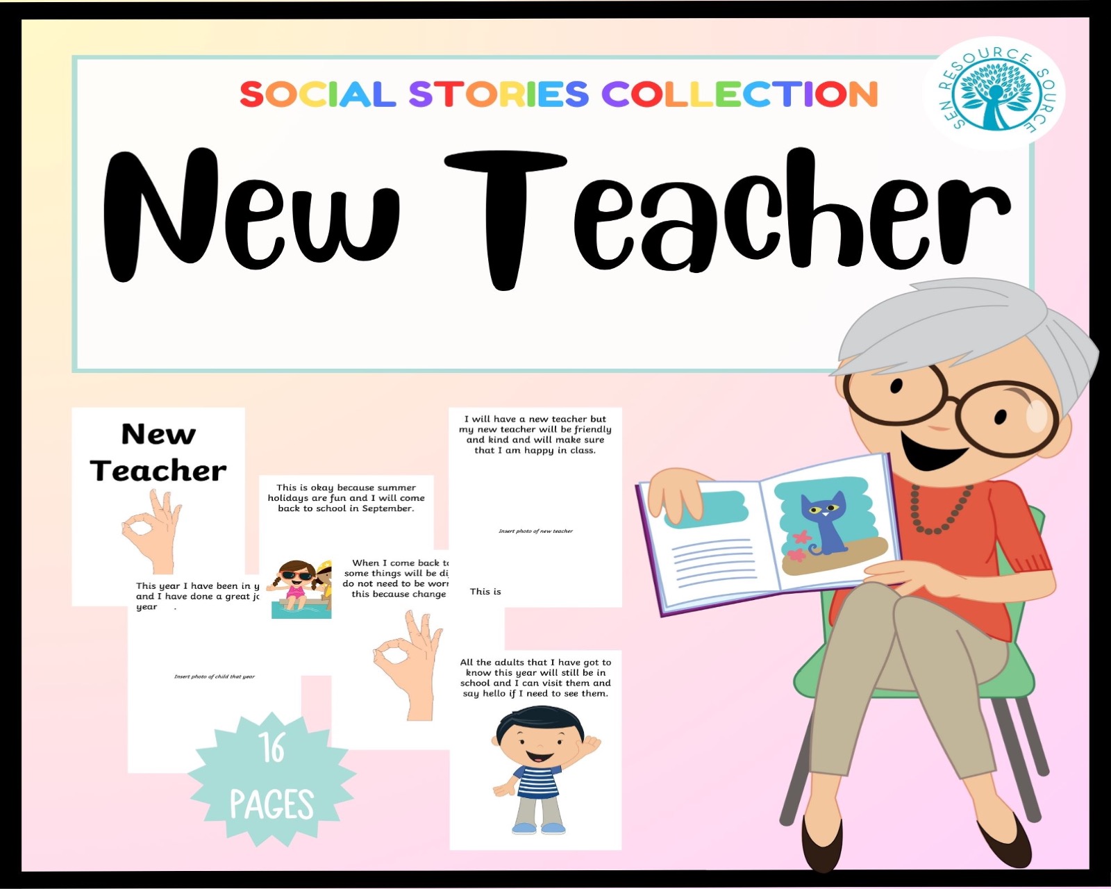 New Teacher New Year Social Story