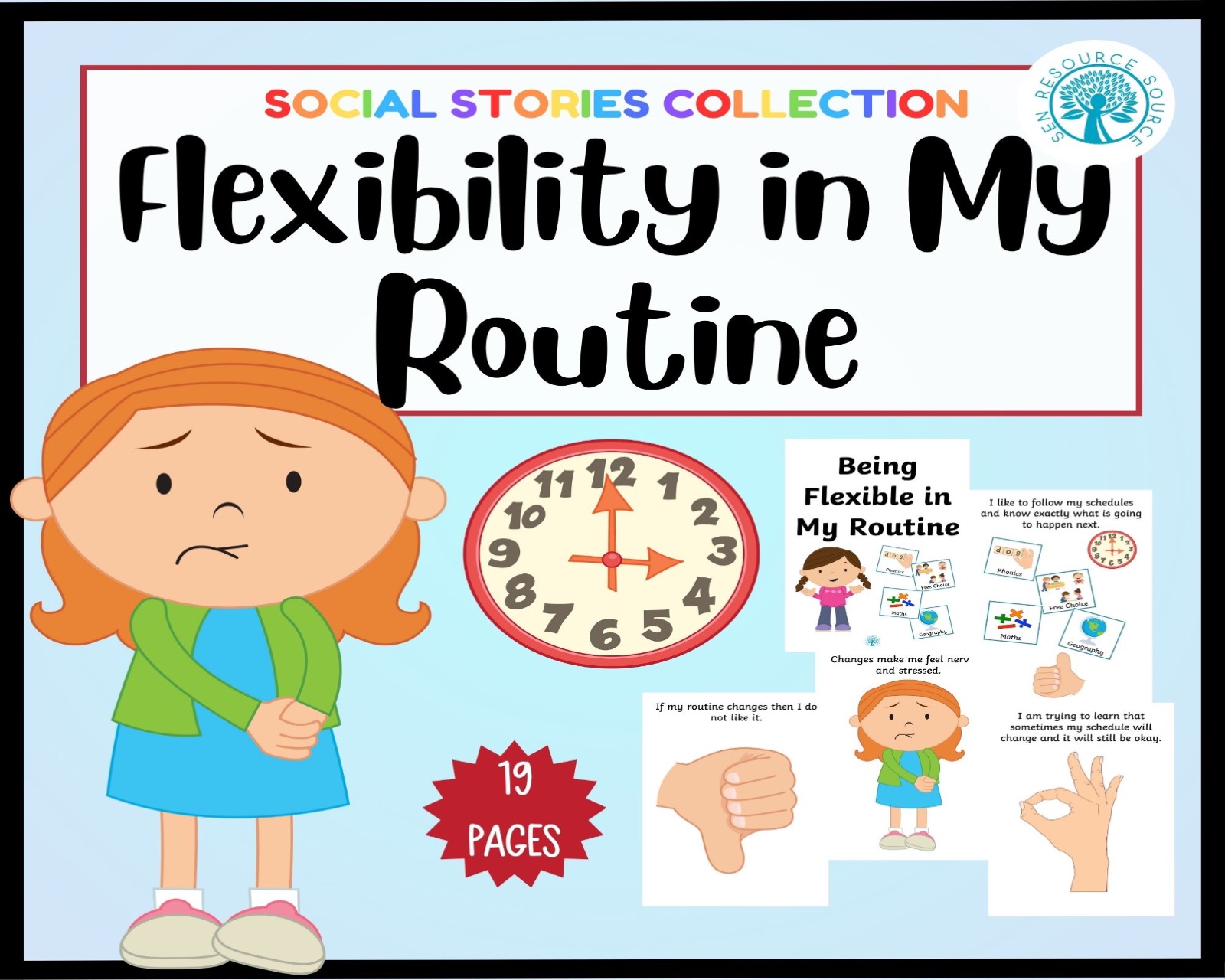 Being Flexible in my Routines Social Story