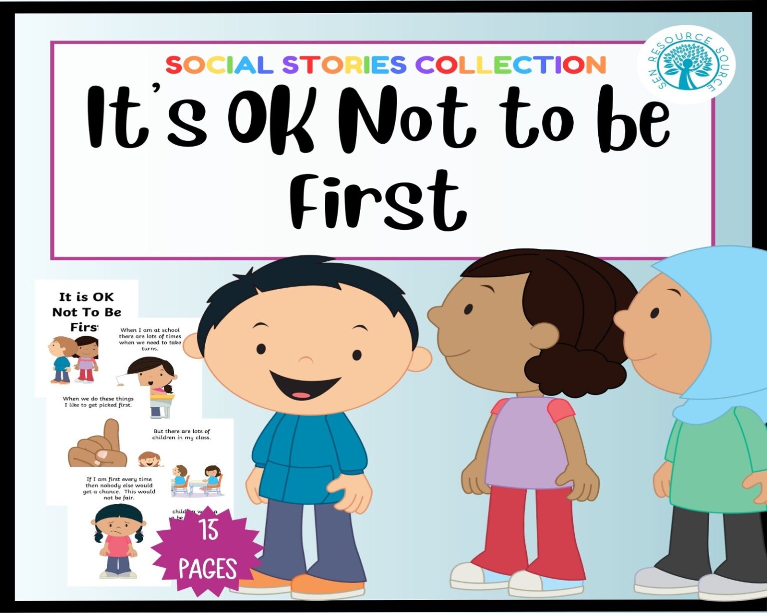 It is OK Not to be First Social Story - Made By Teachers
