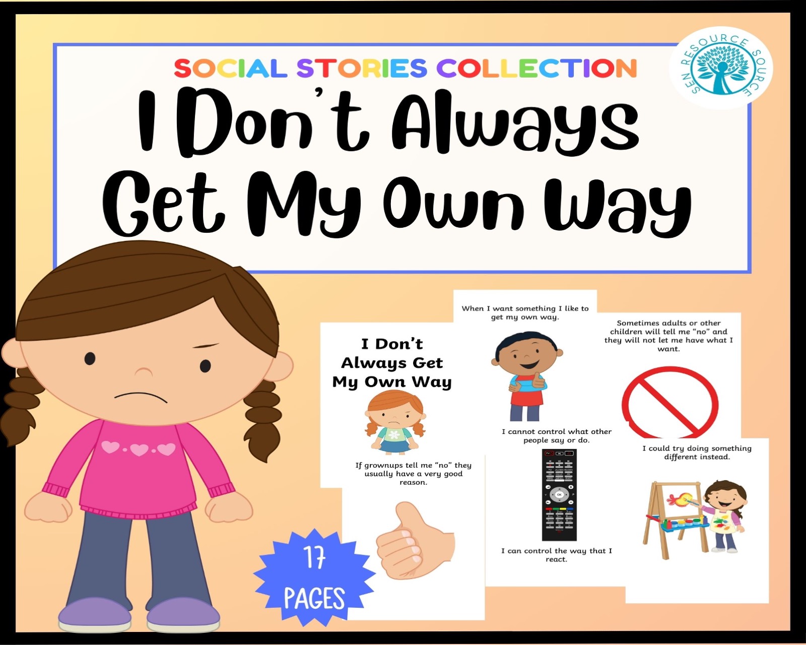 Not getting my own way social story