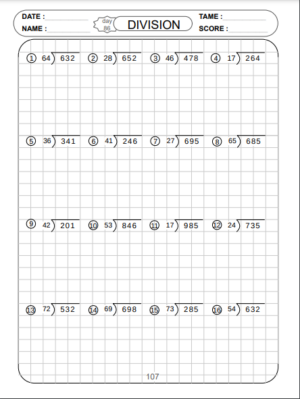 Division Math Test Prep Workbook for 3rd and 5th Graders - Made By Teachers