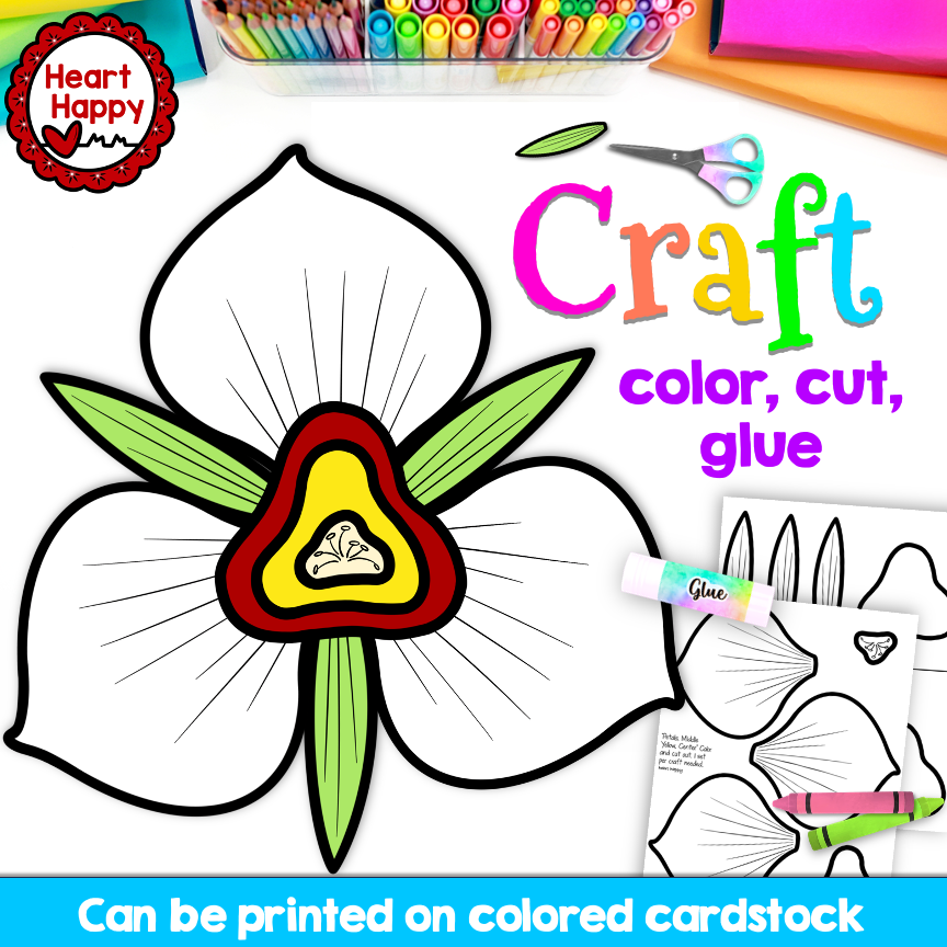 Utah State Symbols | Sego Lily Flower Craft