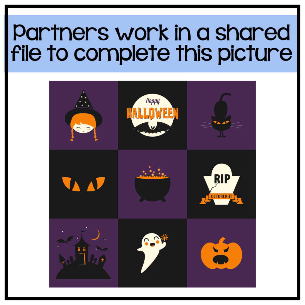 Solving Equations Using Distributive Property Digital Halloween Partner ...