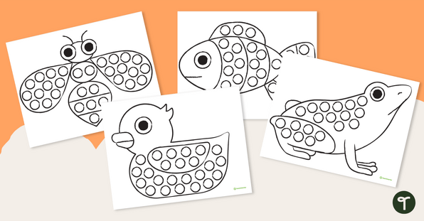 Roll, Count, and Cover - Dot Day Activities