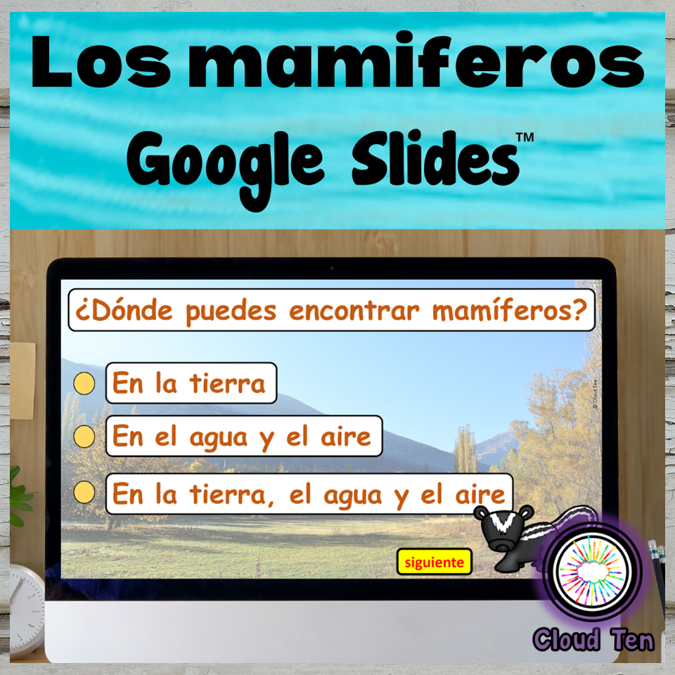 Los mamiferos in Google Slides™