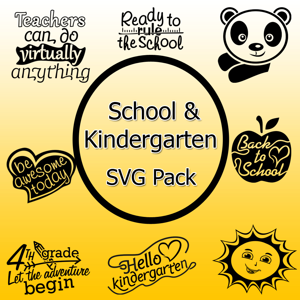 80 School and Kindergarten vector graphics, Back to School Ideas and activities