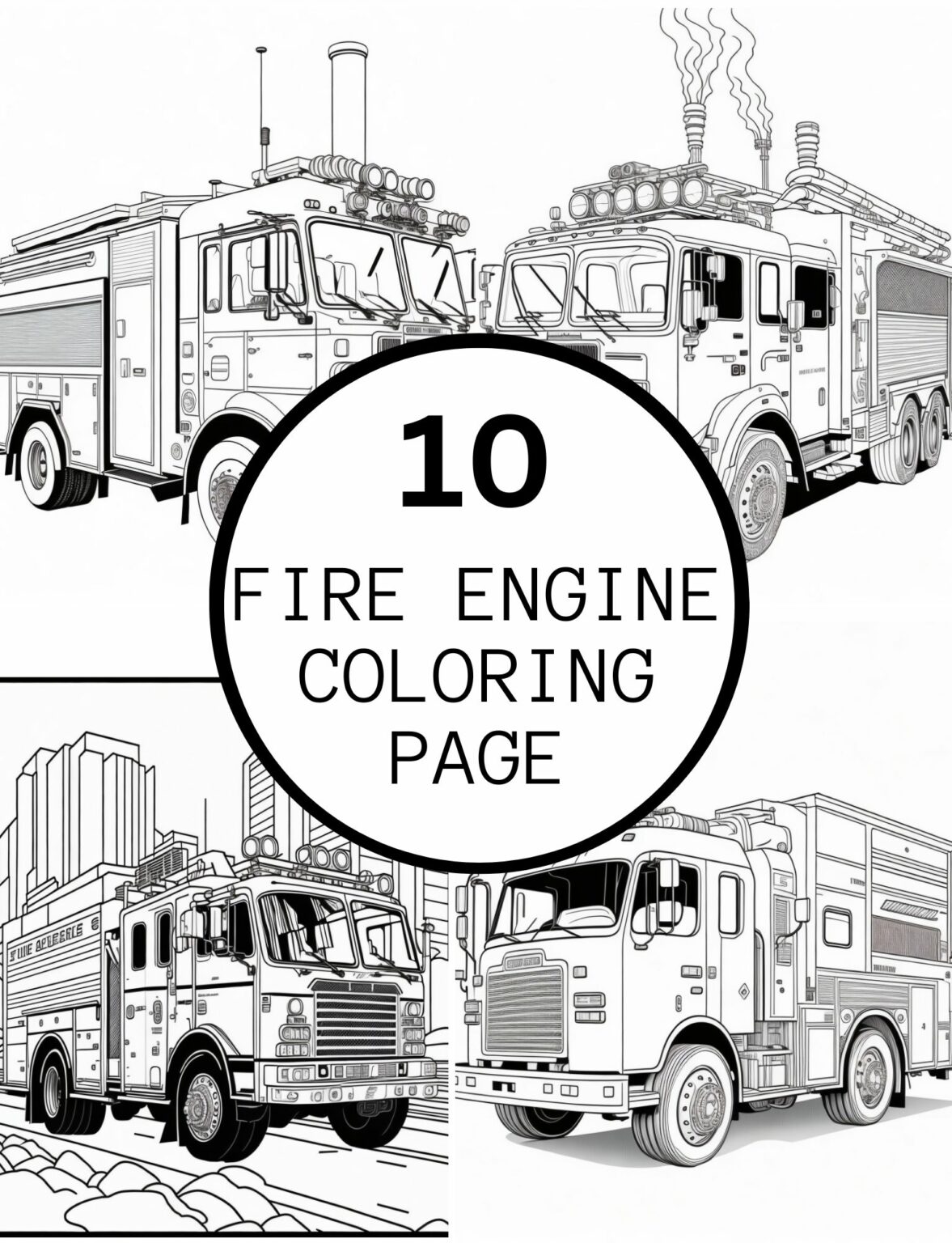 10 Realistic Fire Car Coloring Pages For Kids And Adults | Made By Teachers