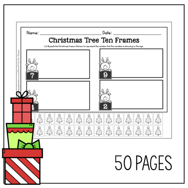 50 No Prep Christmas Printables, Holiday Early Finisher Packet {First ...