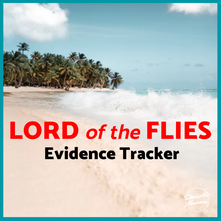 Lord of the Flies Evidence Tracker: Evil & Savagery (Essay Support)