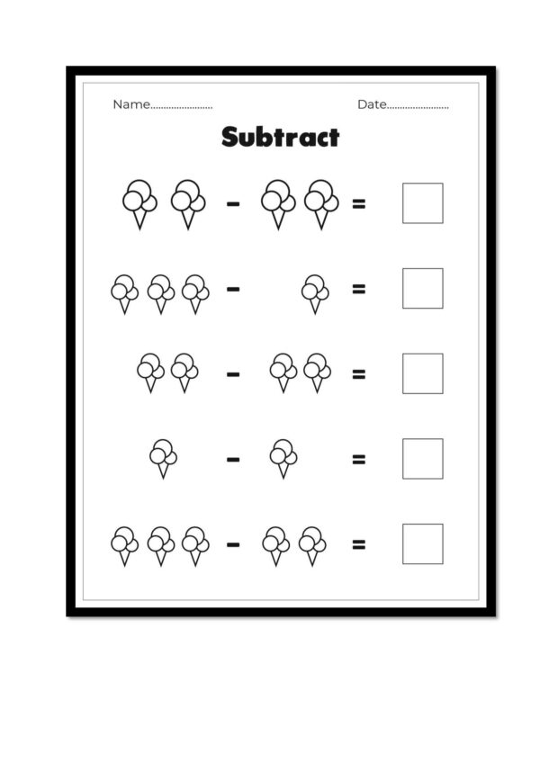 Math Count Learning Fun Activity Books, Count and color math worksheets ...