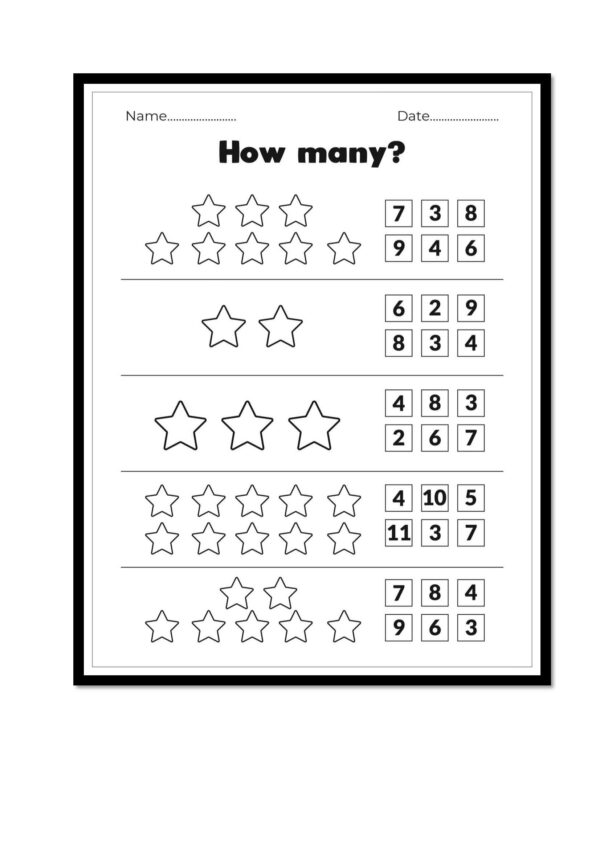 Math Count Learning Fun Activity Books, Count and color math worksheets ...