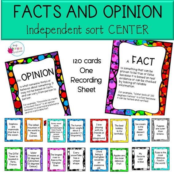 Facts And Opinion Cards