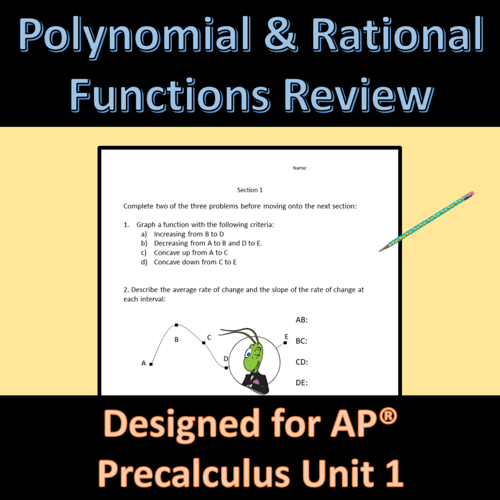 AP® Precalculus Unit 1 Review Activity Polynomial and Rational ...