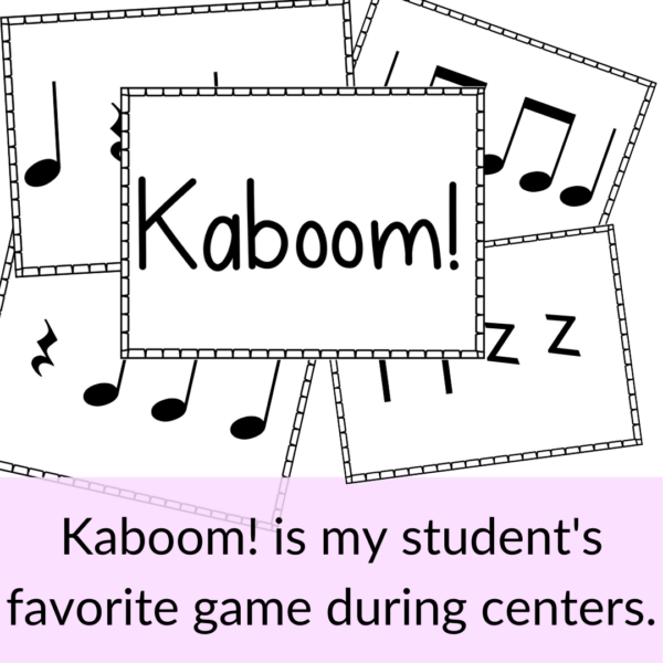 Kaboom! Rhythm Game BUNDLE for Elementary Music Centers | Made By Teachers