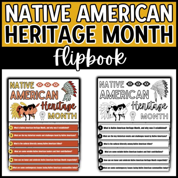 Native American Heritage Month Flipbook - Made By Teachers