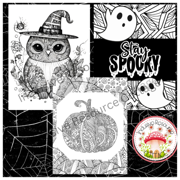 Halloween Coloring Pages / Zentangels | Made By Teachers