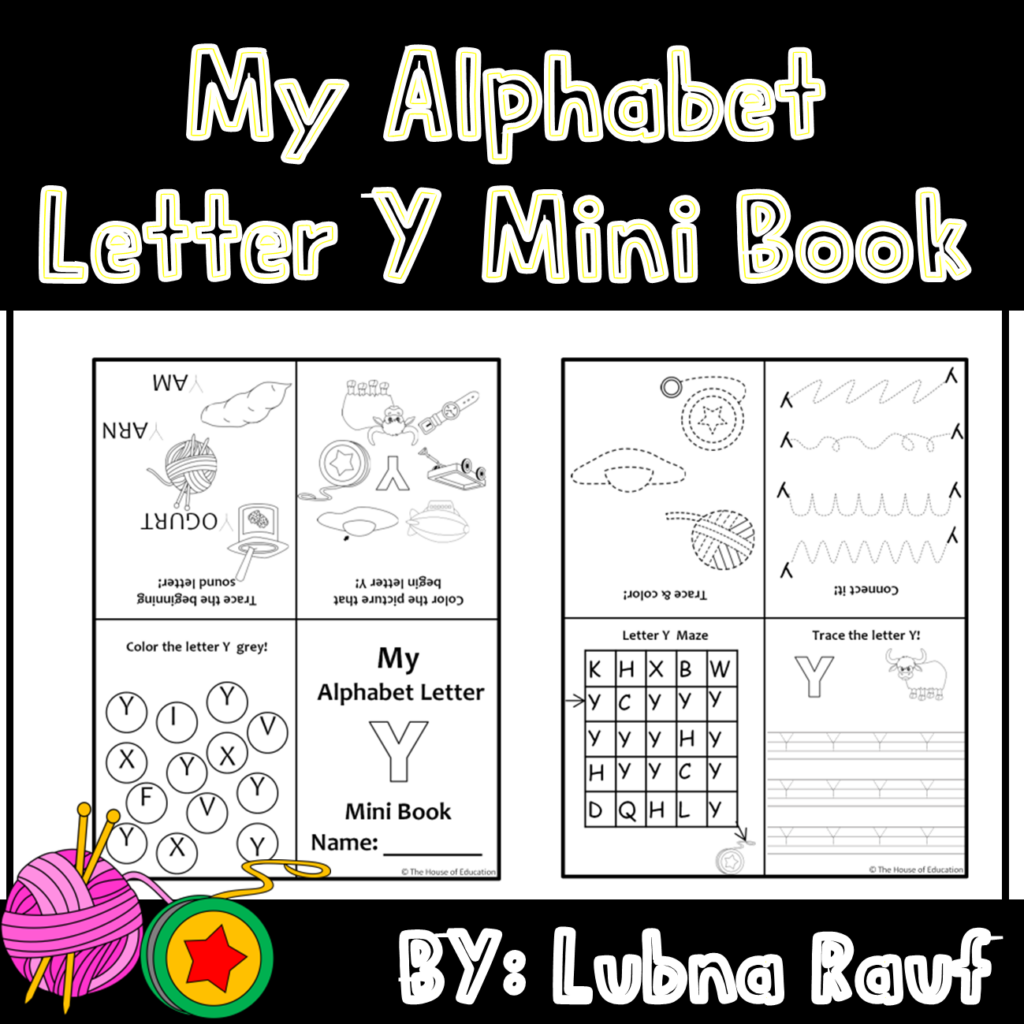 Alphabet Uppercase Letter Y Mini Book/Foldable Mini Book | Made By Teachers