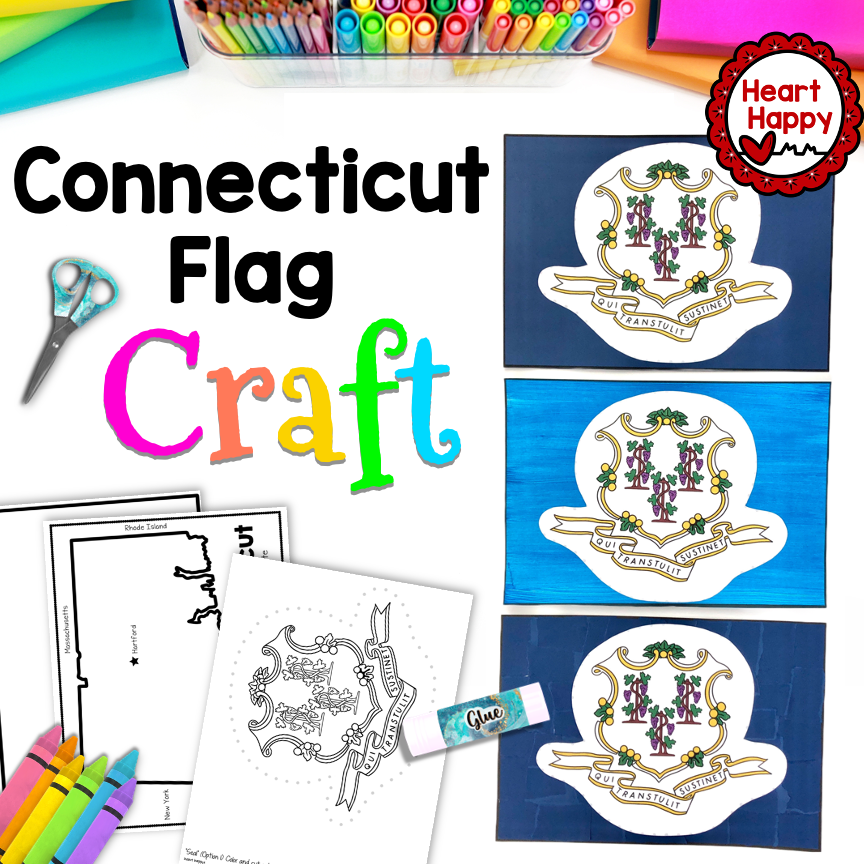 Connecticut State Flag Craft | Connecticut State Symbols