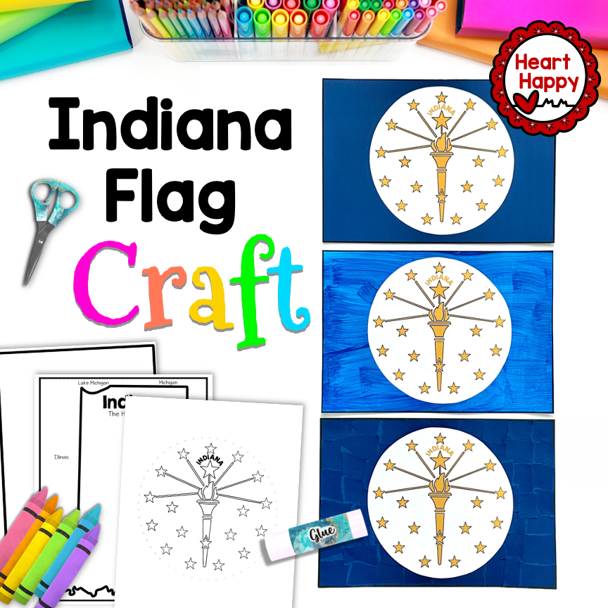 Indiana State Flag Craft | Indiana State Symbols