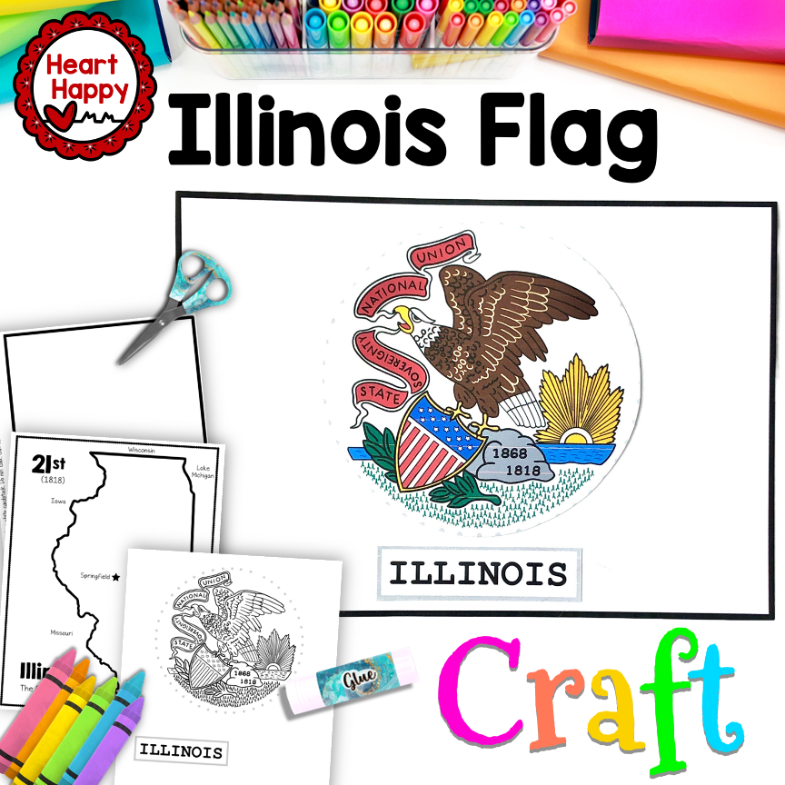 Illinois State Flag Craft | Illinois State Symbols