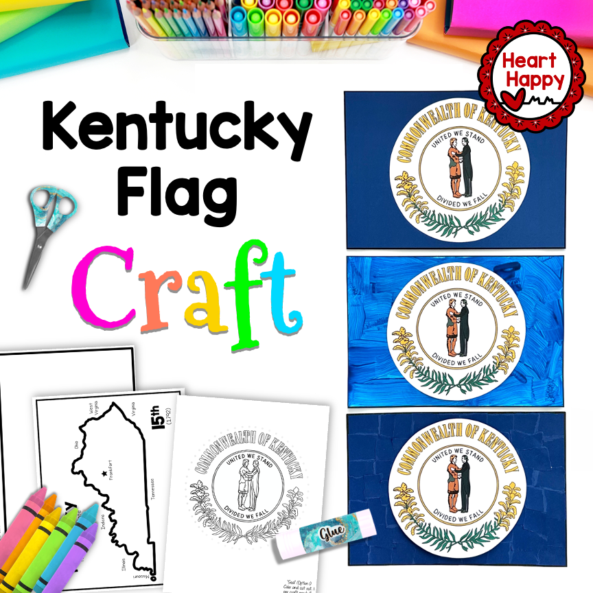 Kentucky State Flag Craft | Kentucky State Symbols
