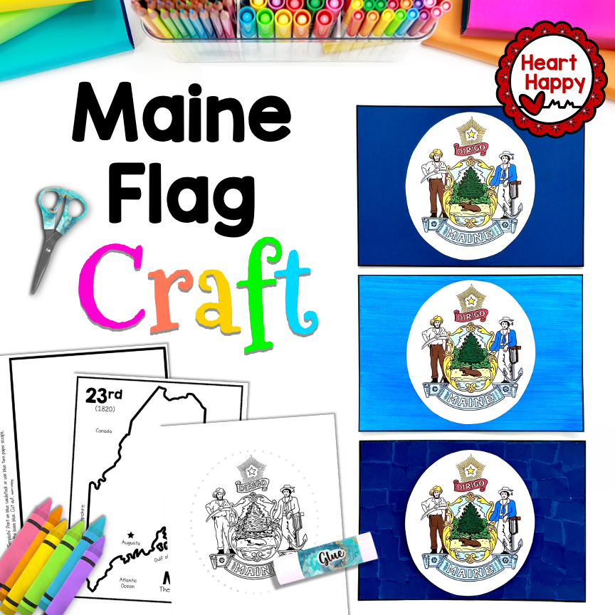 Maine State Flag Craft | Maine State Symbols