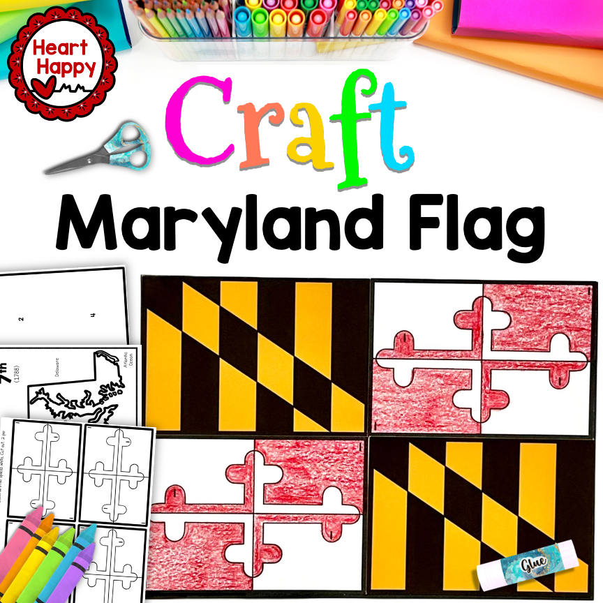 Maryland State Flag Craft | Maryland State Symbols