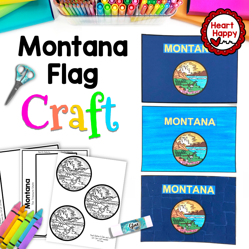 Montana State Flag Craft | Montana State Symbols