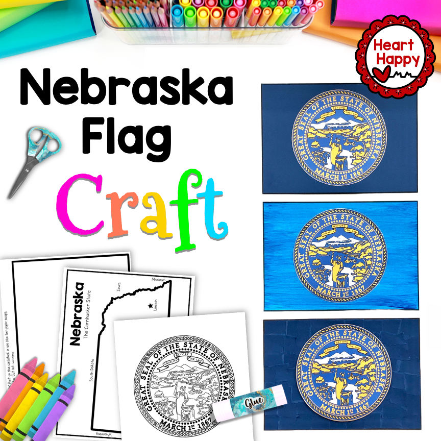 Nebraska State Flag Craft | Nebraska State Symbols