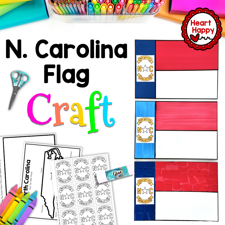 North Carolina State Flag Craft | North Carolina State Symbols