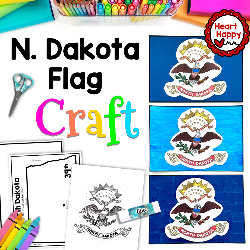 North Dakota State Flag Craft | North Dakota State Symbols