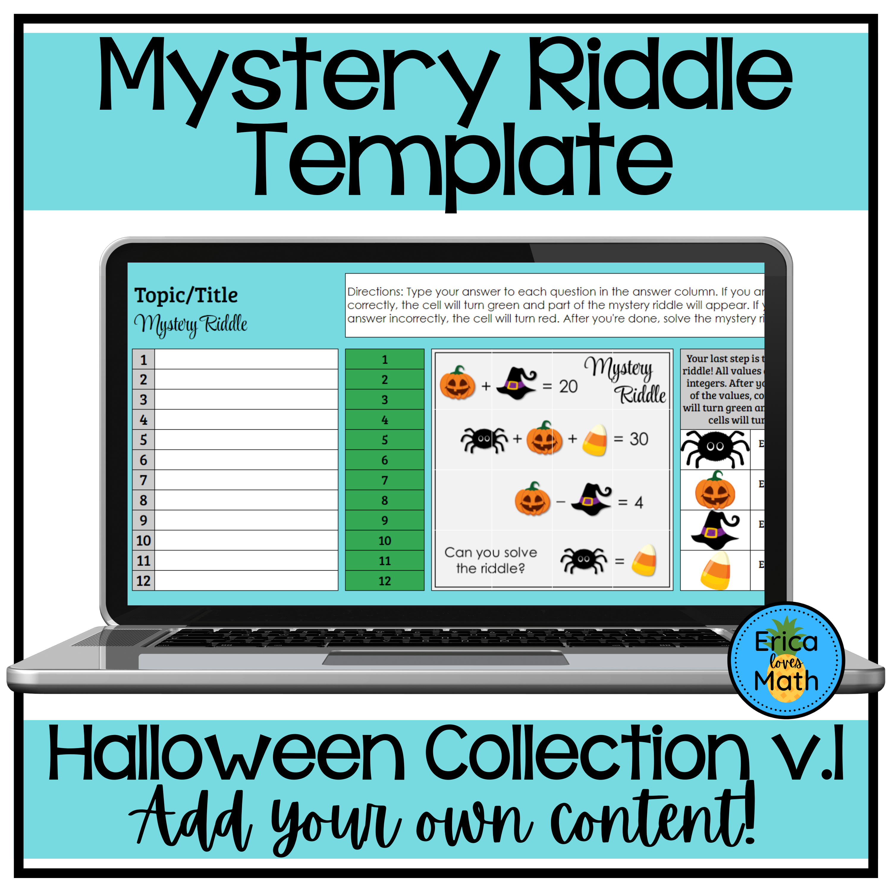 Editable Digital Activity Template (Halloween v.1)