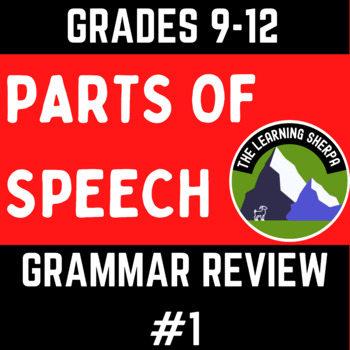 Parts of Speech - Grammar Practice and Worksheet Lesson