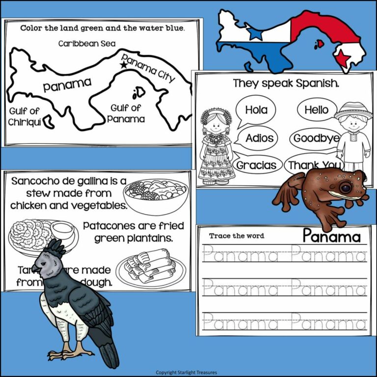 Panama Mini Book for Early Readers - A Country Study - Made By Teachers