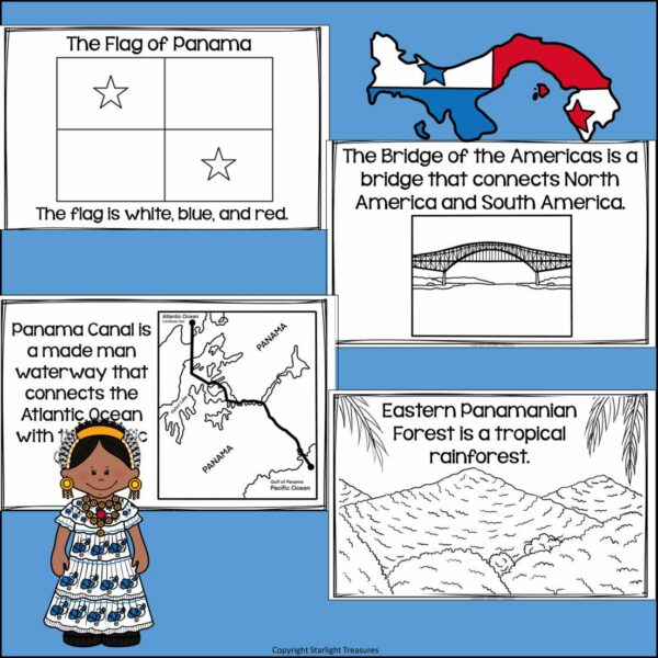 Panama Mini Book for Early Readers - A Country Study - Made By Teachers