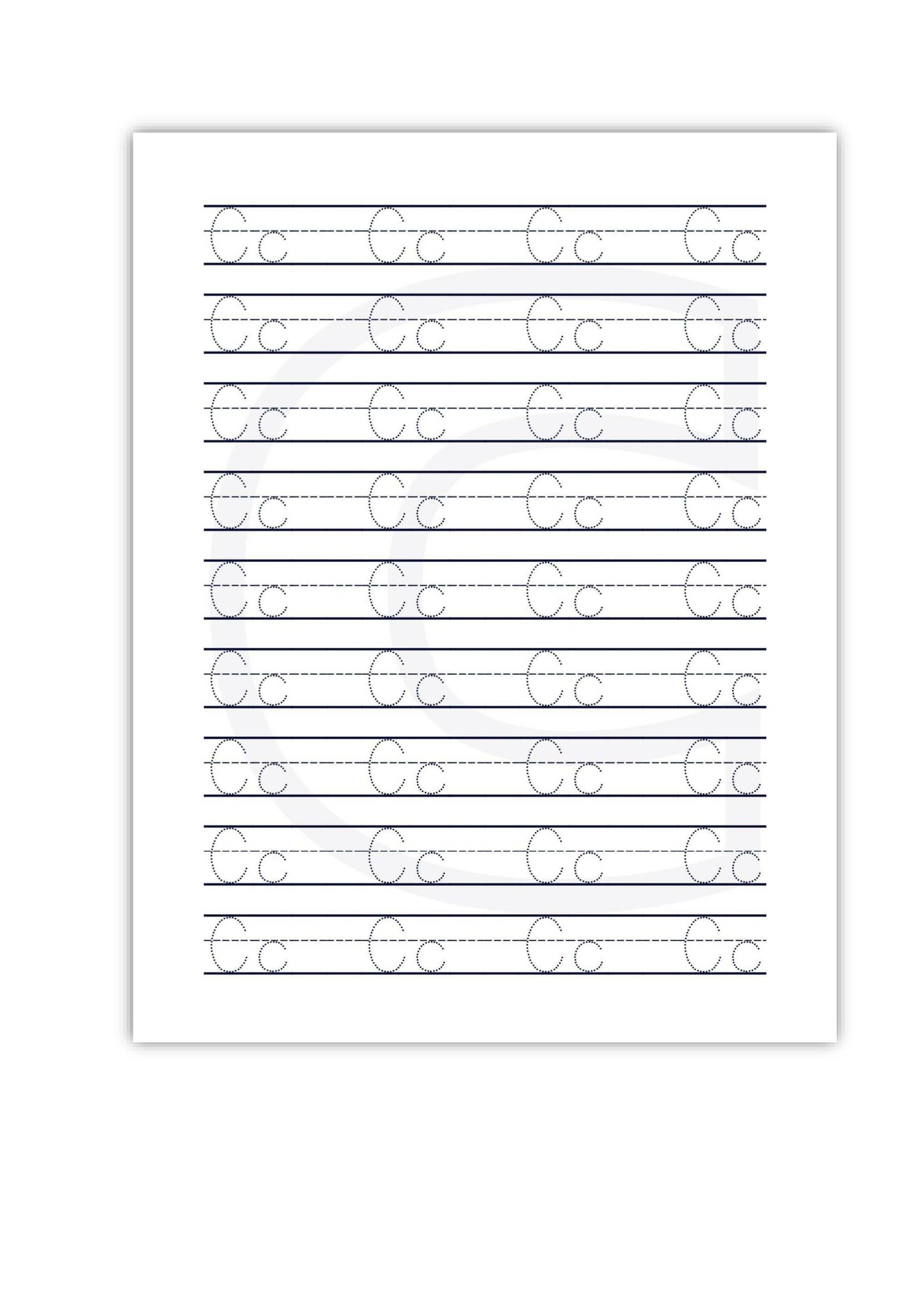 ABC Alphabet Tracing Coloring Worksheet, Preschool Worksheets ...