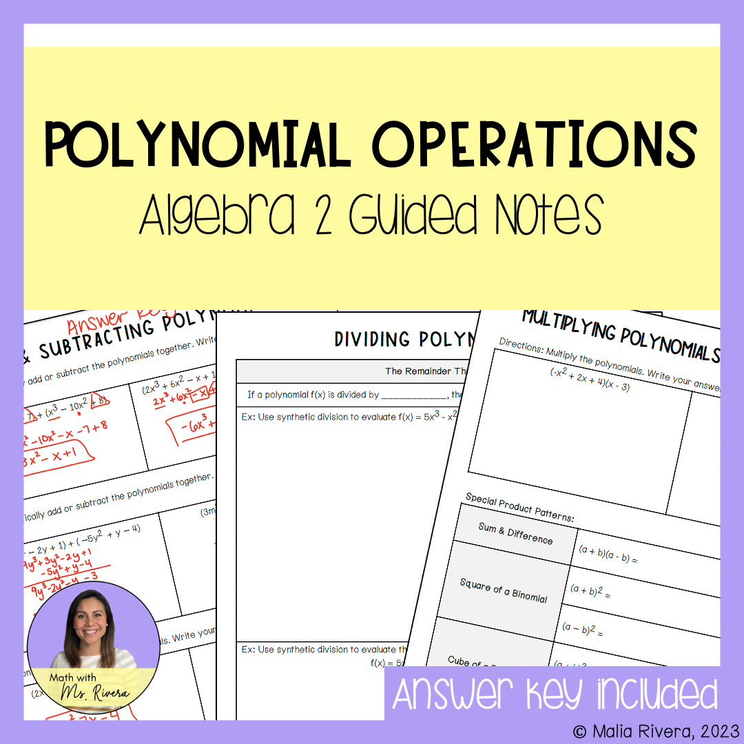 Trigonometry Guided Notes Bundle for Algebra 2 Pre Calculus - Made By ...