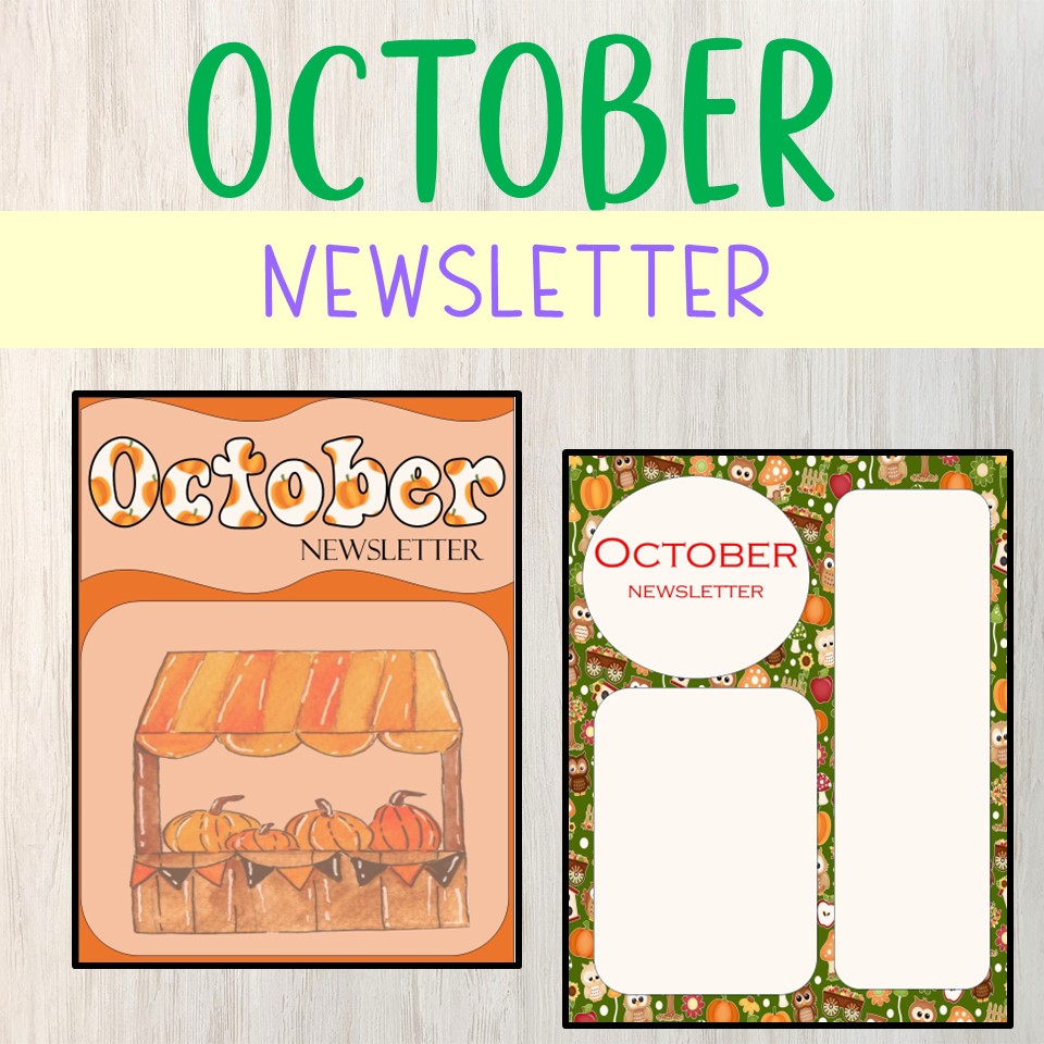 October Newsletter Fall/Autunm theme